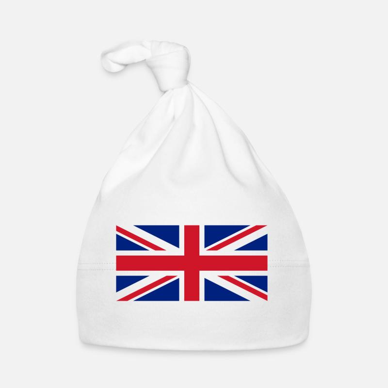 drapeau Angleterre Bonnet bio Bébé