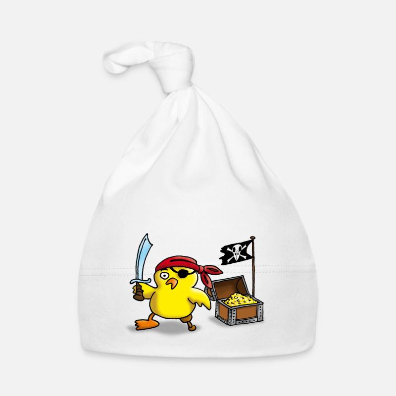pirate_chick_a Baby Bio-Mütze