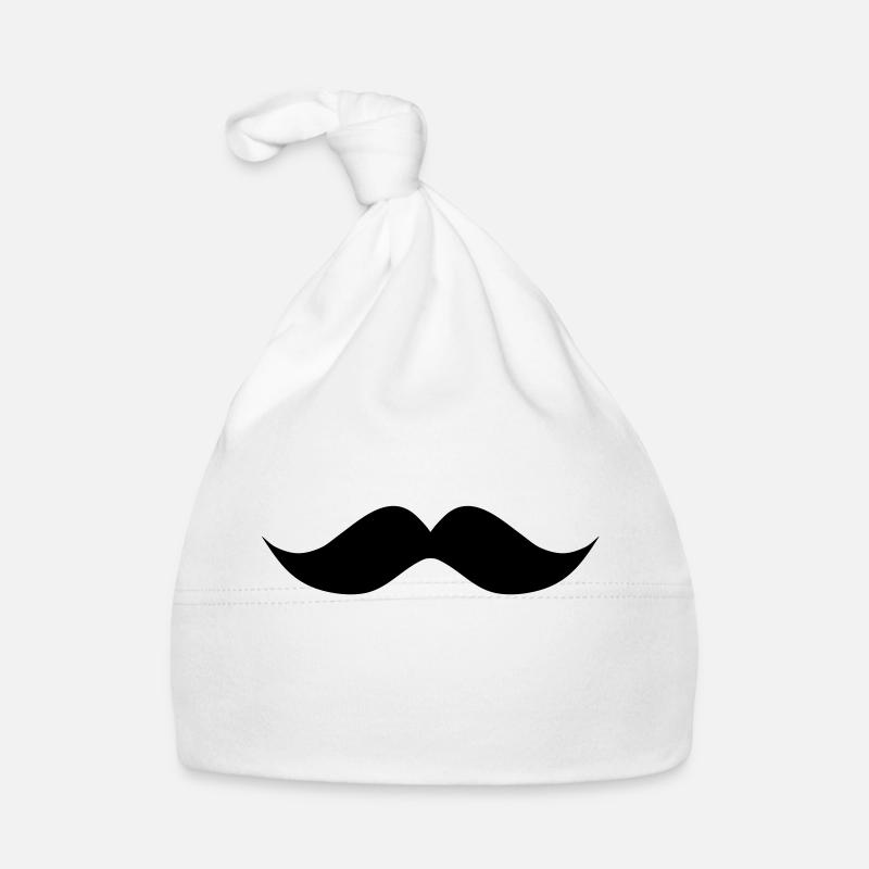 Schnurrbart Schnurrbart wellig Baby Bio-Mütze