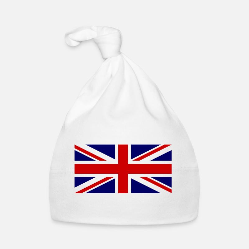 Drapeau de l’Union Jack – Style Pop Art Bonnet bio Bébé