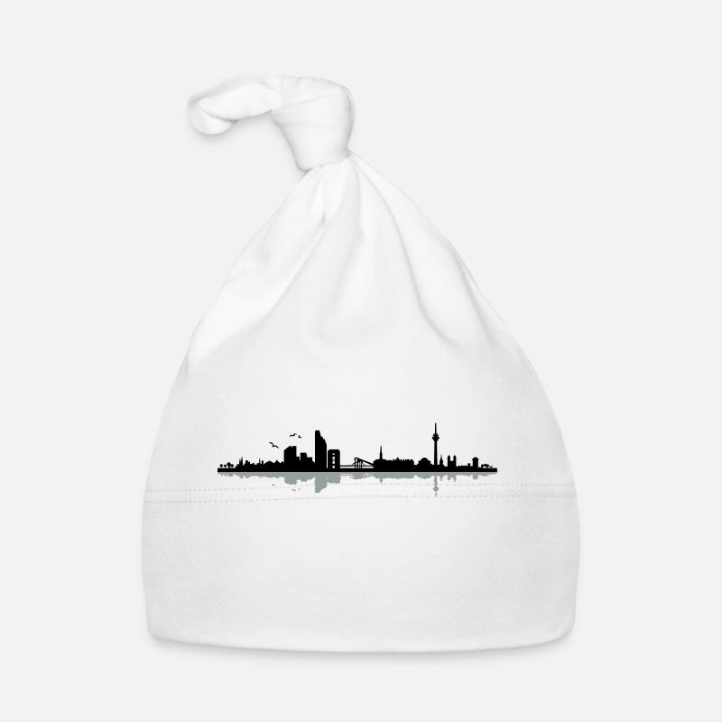 Düsseldorf Skyline Baby Bio-Mütze