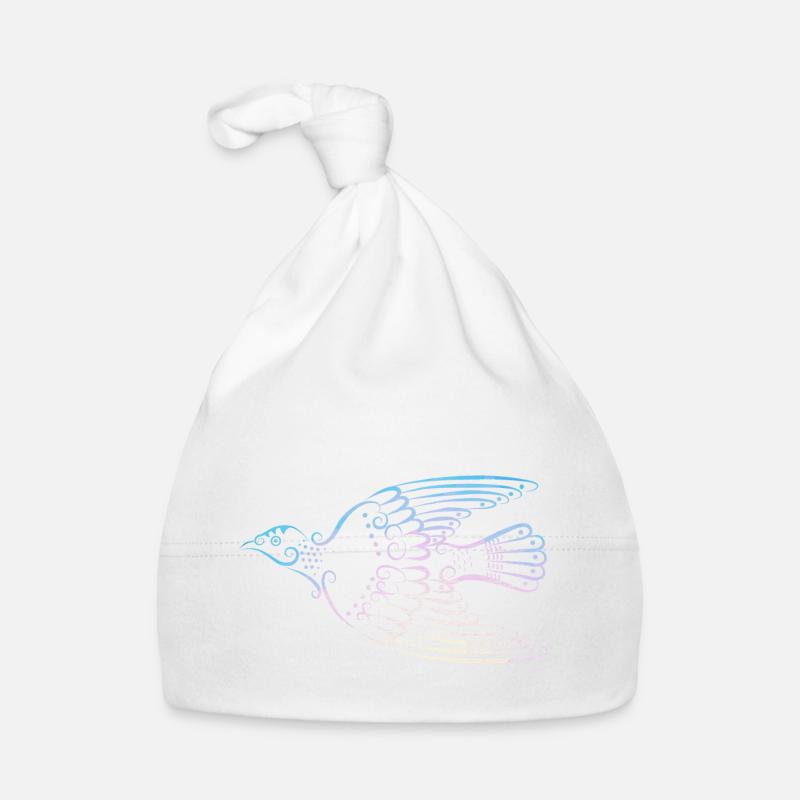 colombe - Bonnet bio Bébé - blanc