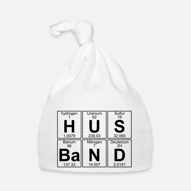 H-U-S-Ba-N-D (husband) Baby Bio-Mütze