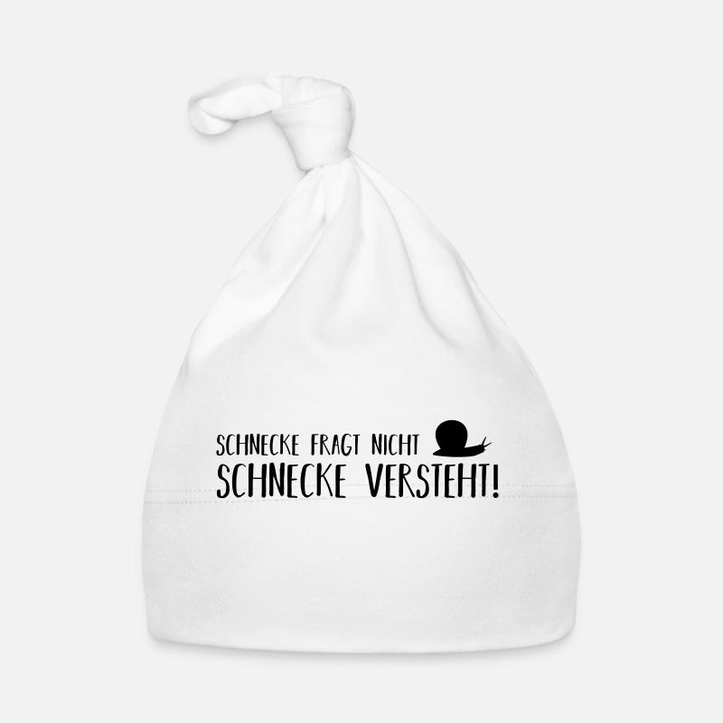 Schnecke fragt nicht Baby Bio-Mütze