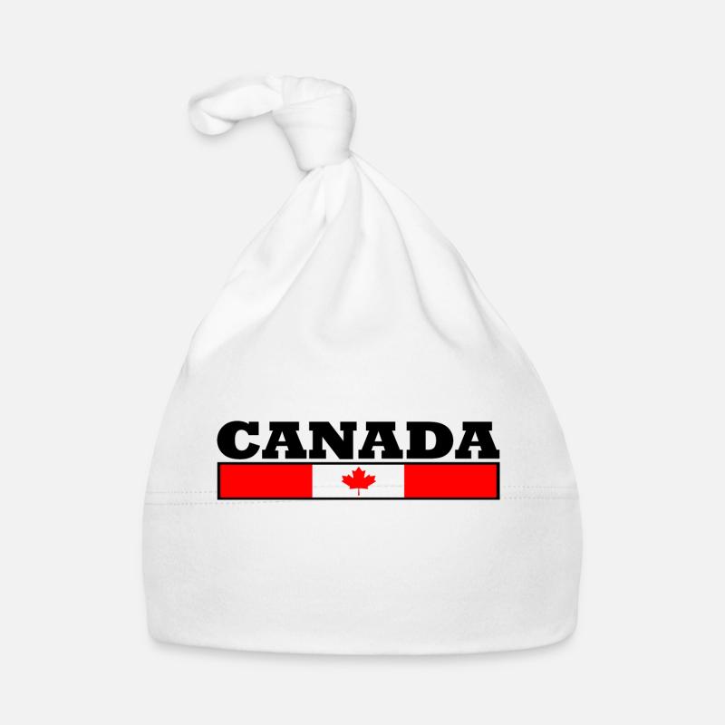 Drapeau du Canada Bonnet bio Bébé