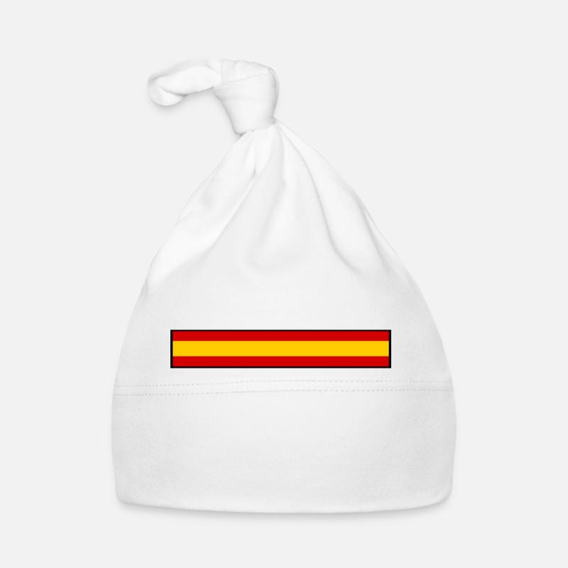 Drapeau Espagne Bonnet bio Bébé