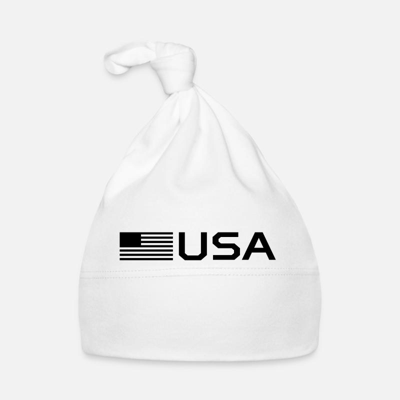 drapeau des Etats Unis Bonnet bio Bébé