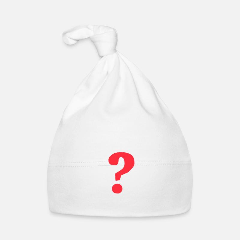 Point d'interrogation rouge Bonnet bio Bébé