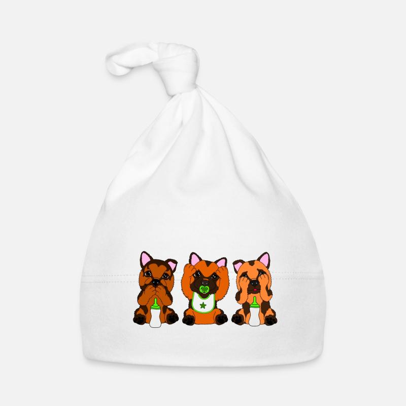 Bébé chiot berger allemand Bonnet bio Bébé
