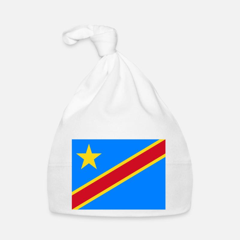 Dr Congo flag Organic Baby Cap