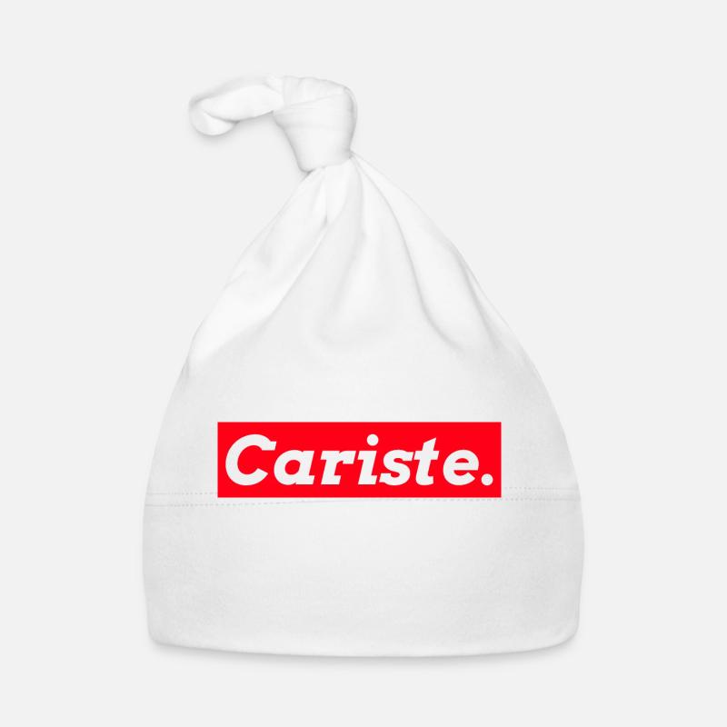 cariste rectangle rouge Bonnet bio Bébé