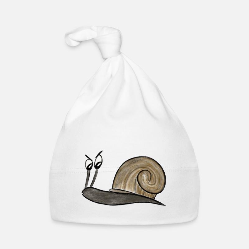 Skeptische Schnecke Baby Bio-Mütze