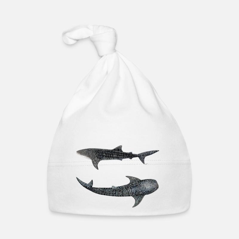 Requin baleine (Rhincodon typus) Bonnet bio Bébé