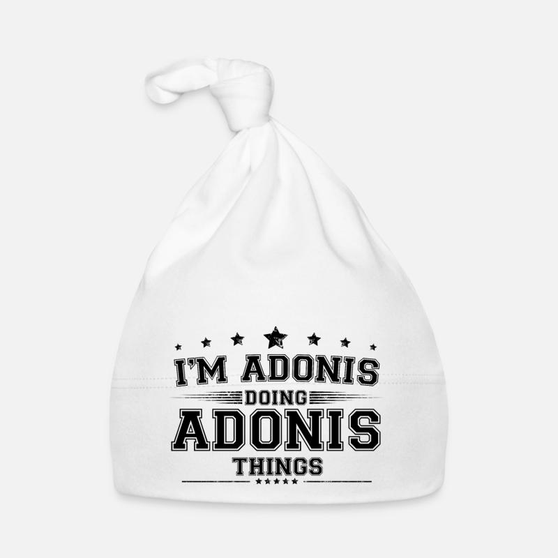 Ich bin Adonis, der Adonis Dinge macht Baby Bio-Mütze