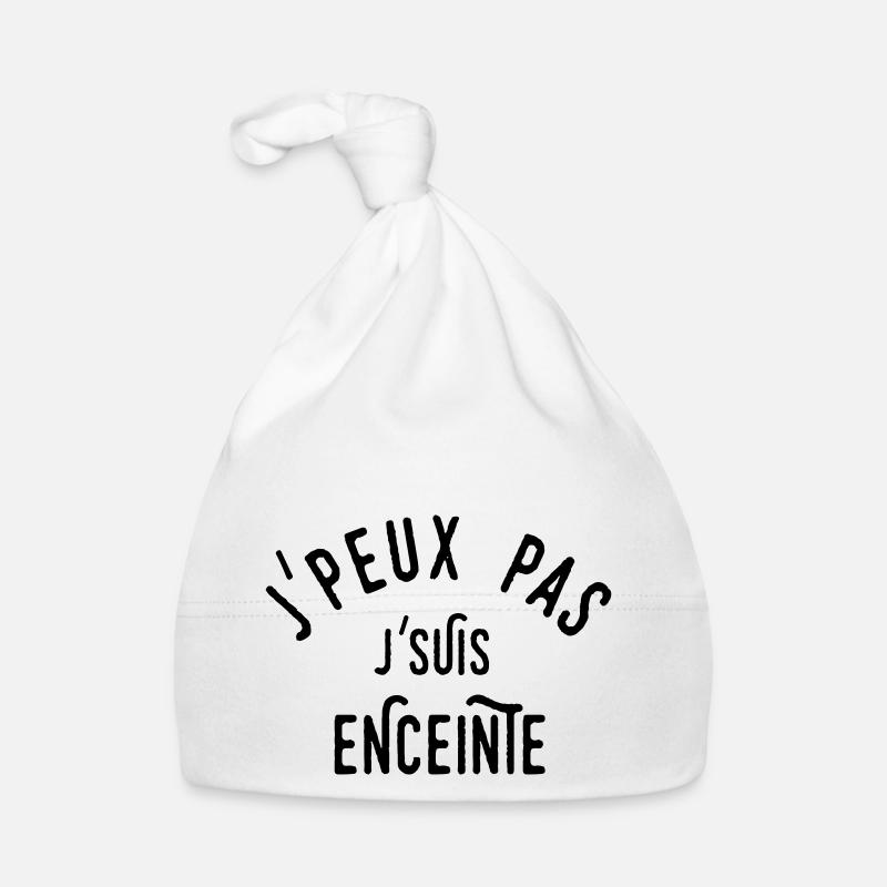 J'peux pas j'suis enceinte Bonnet bio Bébé