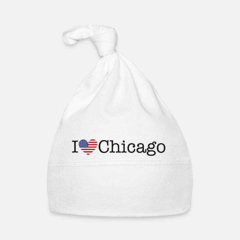 I love Chicago Baby Bio-Mütze