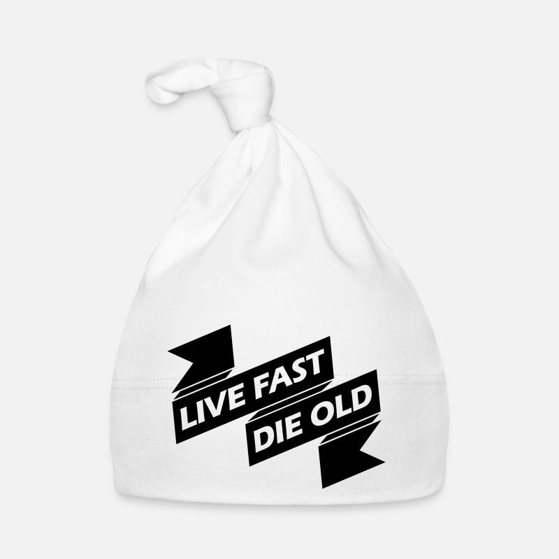 Live Fast Die Organic Baby Cap