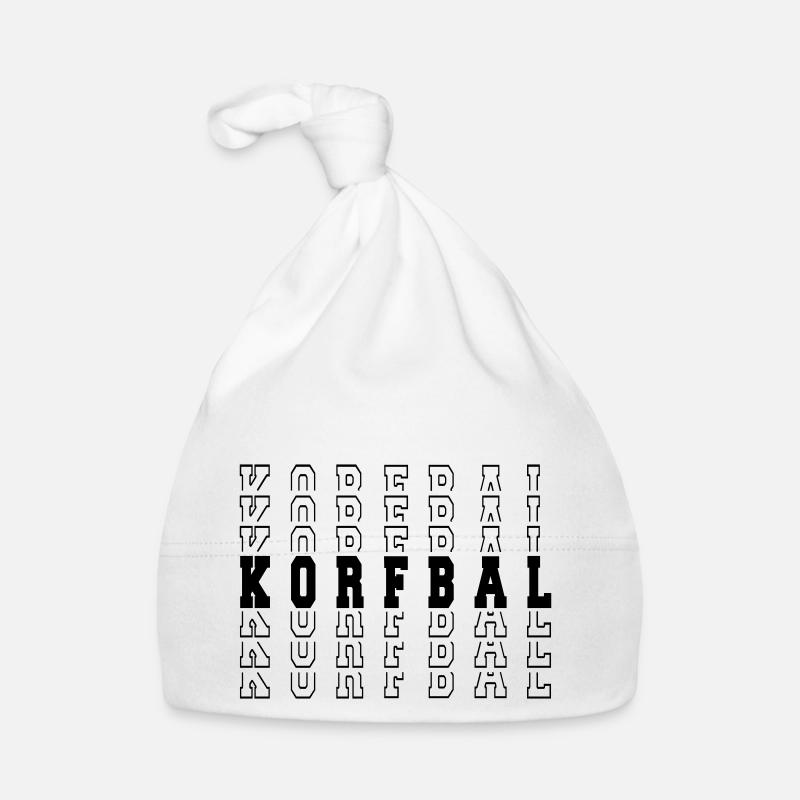 korfball MIROIR - Bonnet bio Bébé - blanc