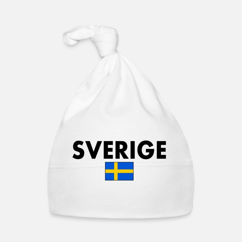 Sverige - Bonnet bio Bébé - blanc