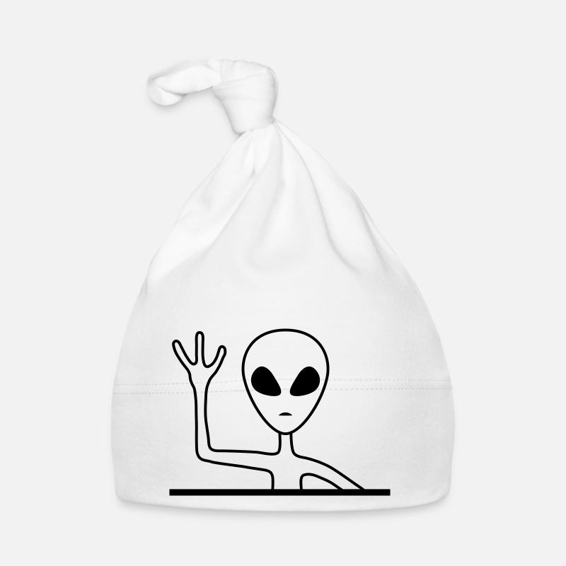 Amical Homme Gris Alien Bonnet bio Bébé