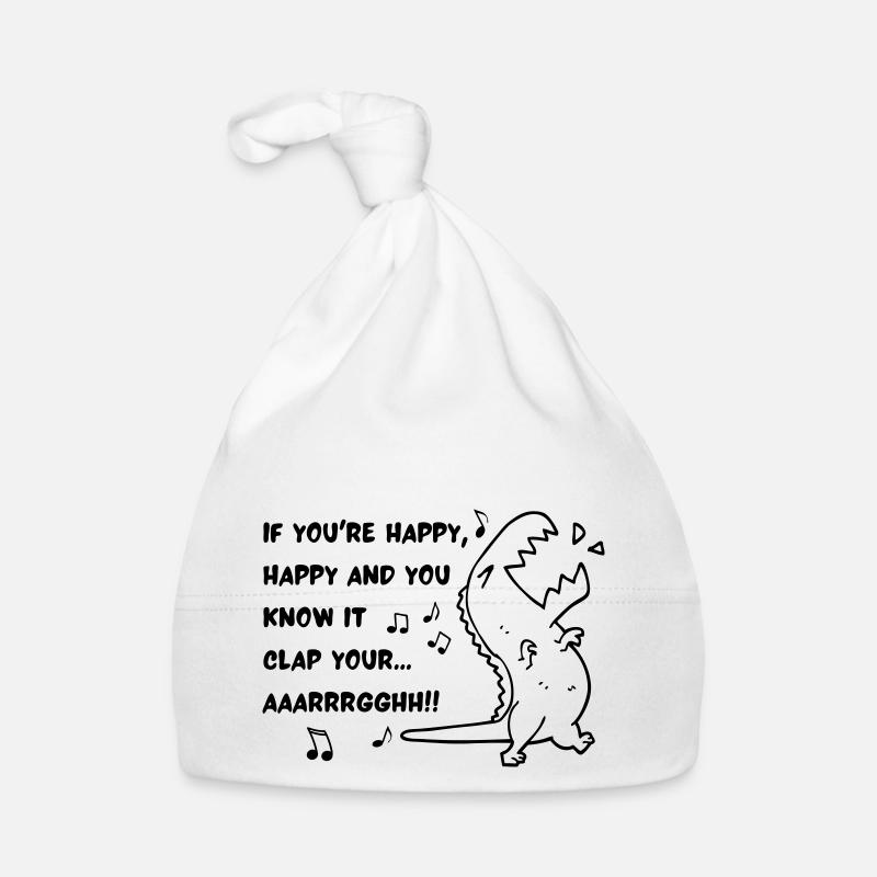 T REX CLAP HAND Organic Baby Cap
