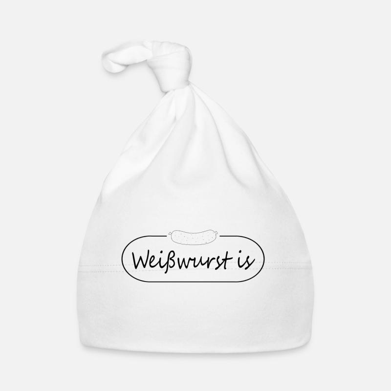 Weißwurst is Baby Bio-Mütze