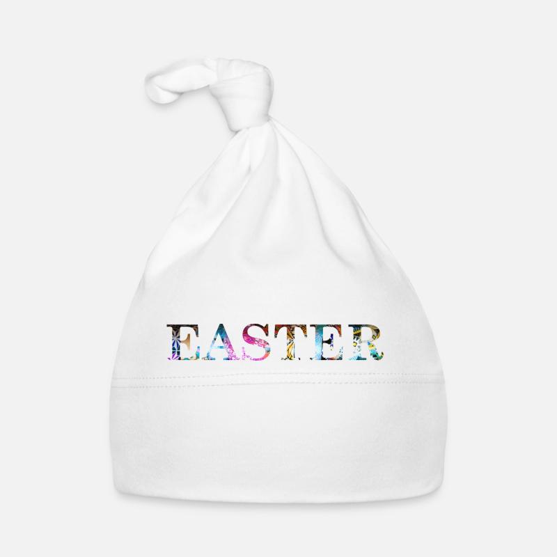 Pâques - Bonnet bio Bébé - blanc
