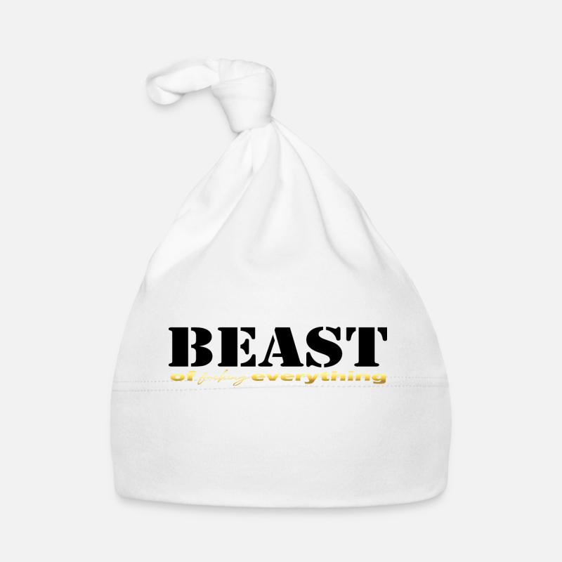 Beast everything black Baby Bio-Mütze