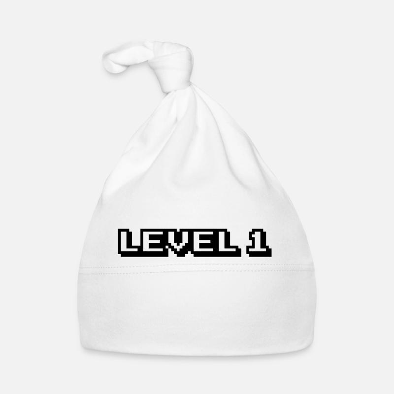 Level 1 Beginn Geburt Geburtstag Baby Bio-Mütze