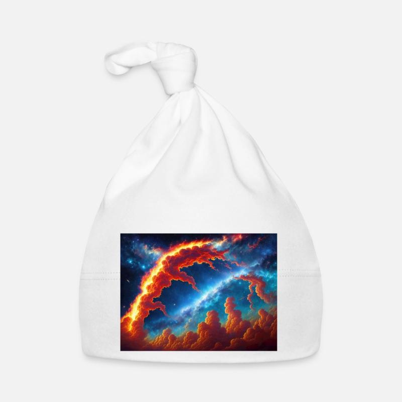 Blue Red Sky Organic Baby Cap