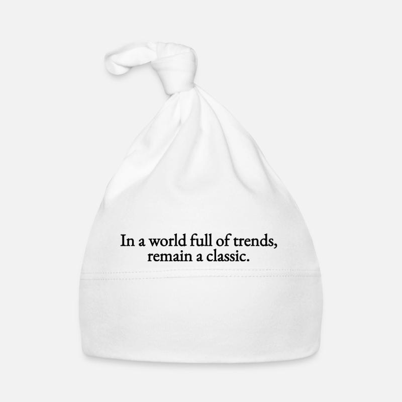 Dans un monde plein de tendances, restez un classique Bonnet bio Bébé