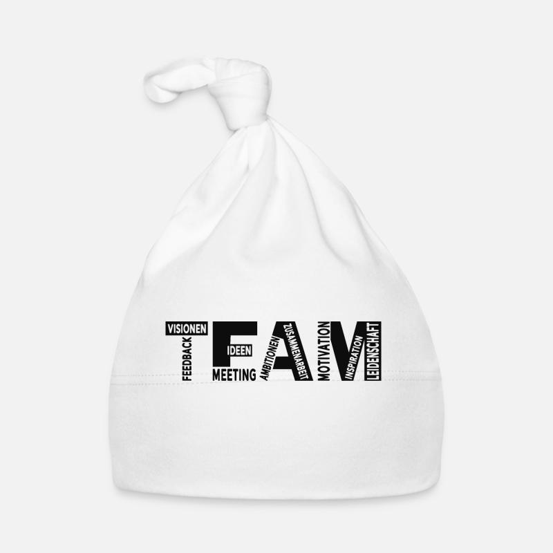 Team Teamwork Leitsprüche Motivation Baby Bio-Mütze
