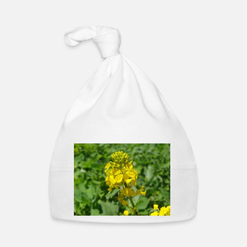 Schwarzer Senf Baby Bio-Mütze