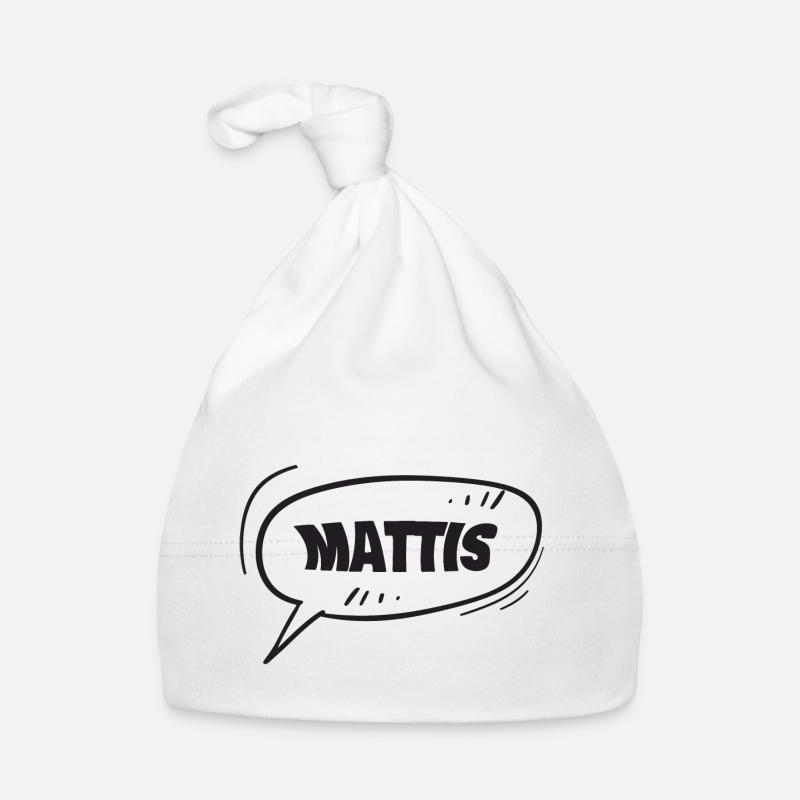 Geschenk für Mattis Baby Bio-Mütze