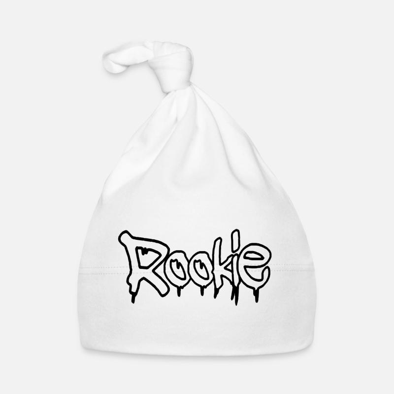 Graffiti Style Rookie Text Design Organic Baby Cap