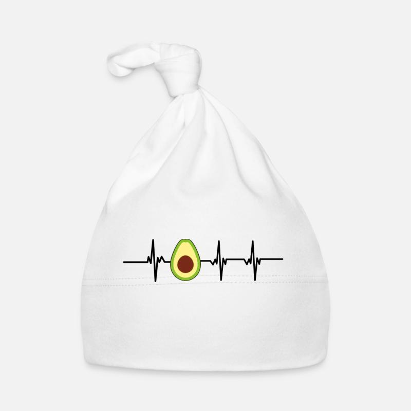 Avocado-Herzschlag Baby Bio-Mütze