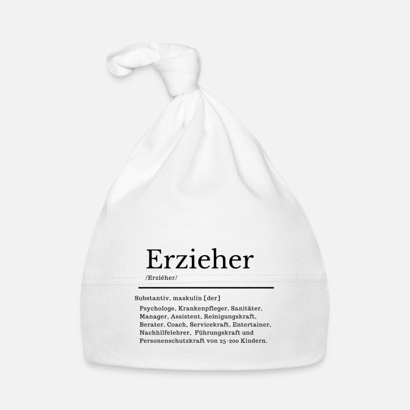Erzieher Mann Beruf Erklärung Bedeutung Wörterbuch Baby Bio-Mütze