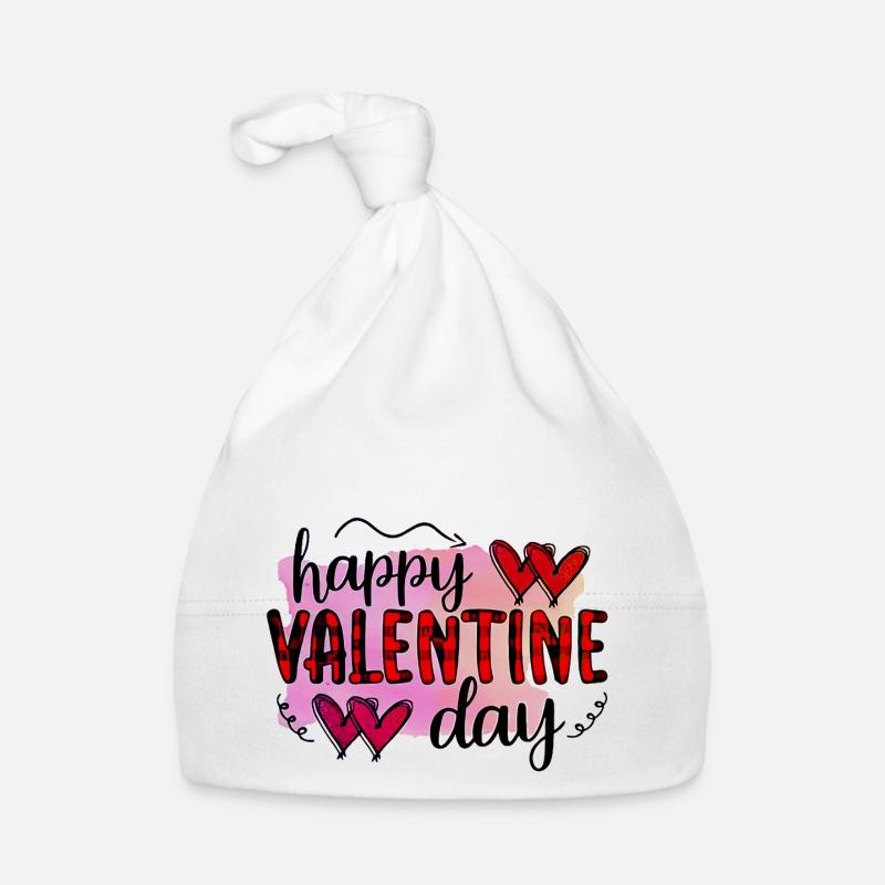 Aimez-moi la Saint-Valentin Joyeux Valentin Saint-Valentin Bonnet bio Bébé
