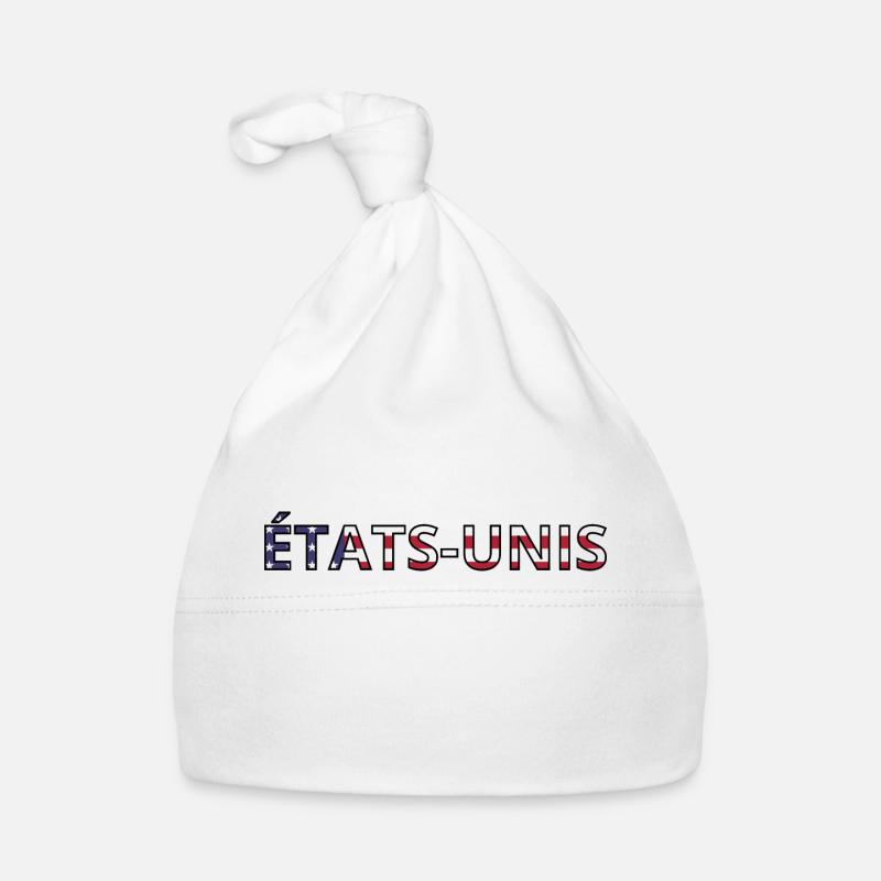 Drapeau États-Unis Bonnet bio Bébé