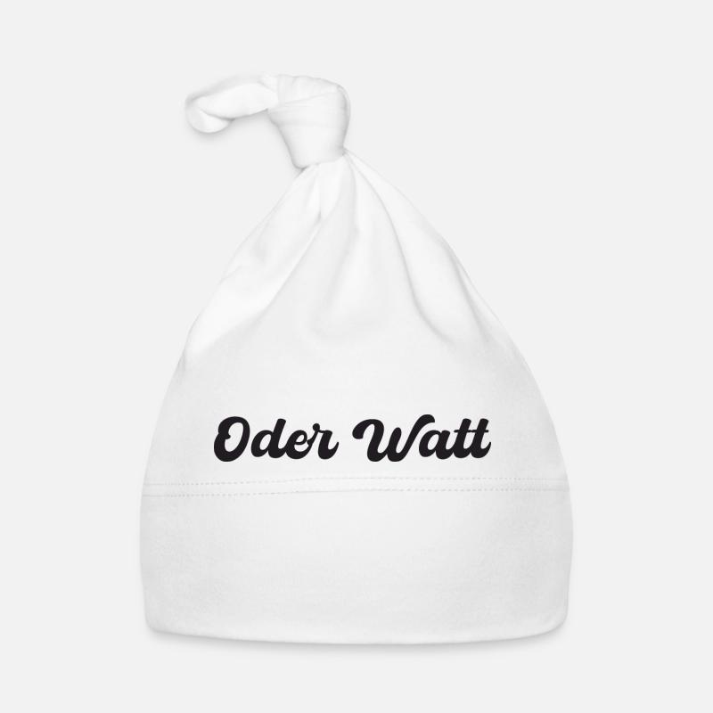 "Oder Watt" slogan from the Ruhr area Organic Baby Cap