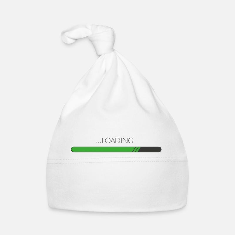 Loading... - Baby Bio-Mütze - Weiß