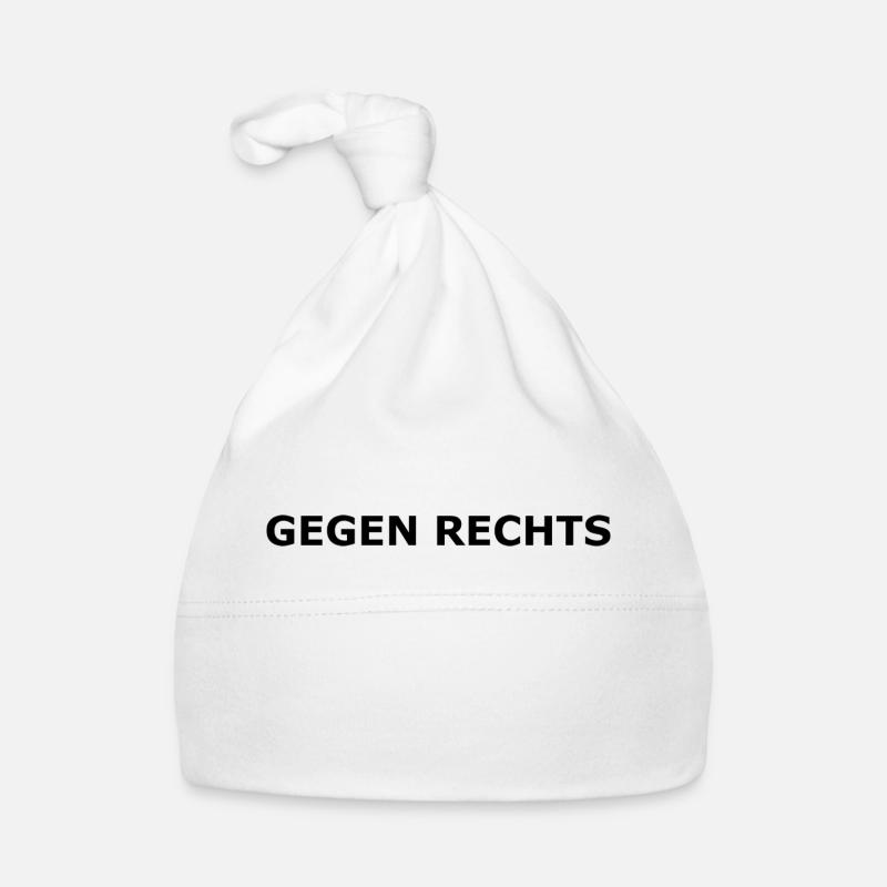 GEGEN RECHTS Baby Bio-Mütze