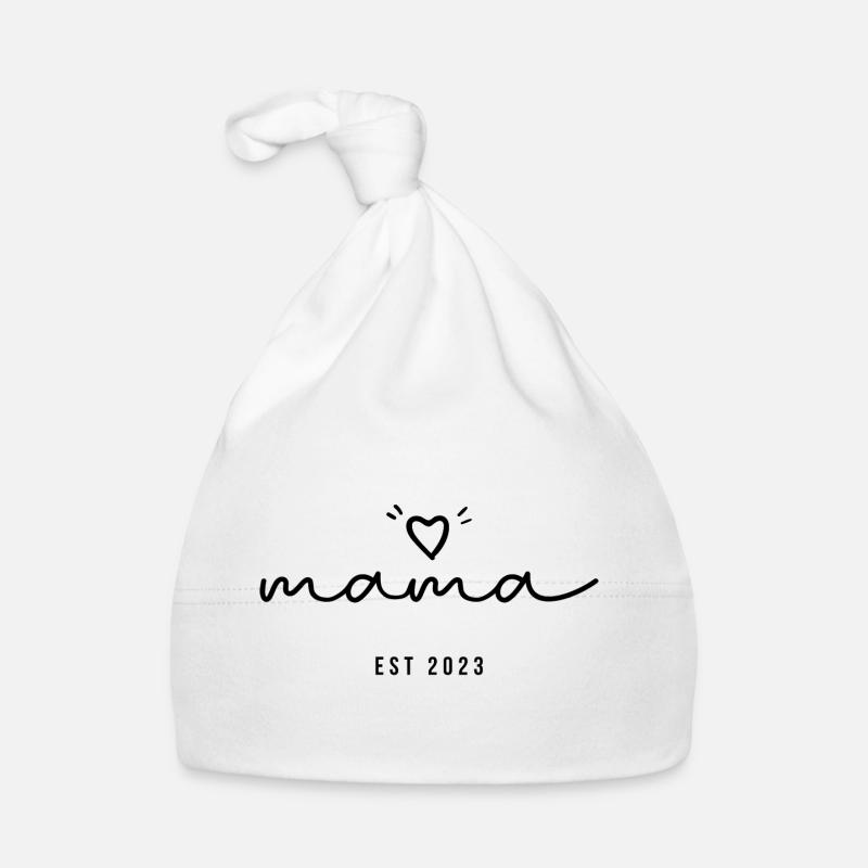 Mama seit 2023 | Geschenk zum Muttertag Baby Bio-Mütze