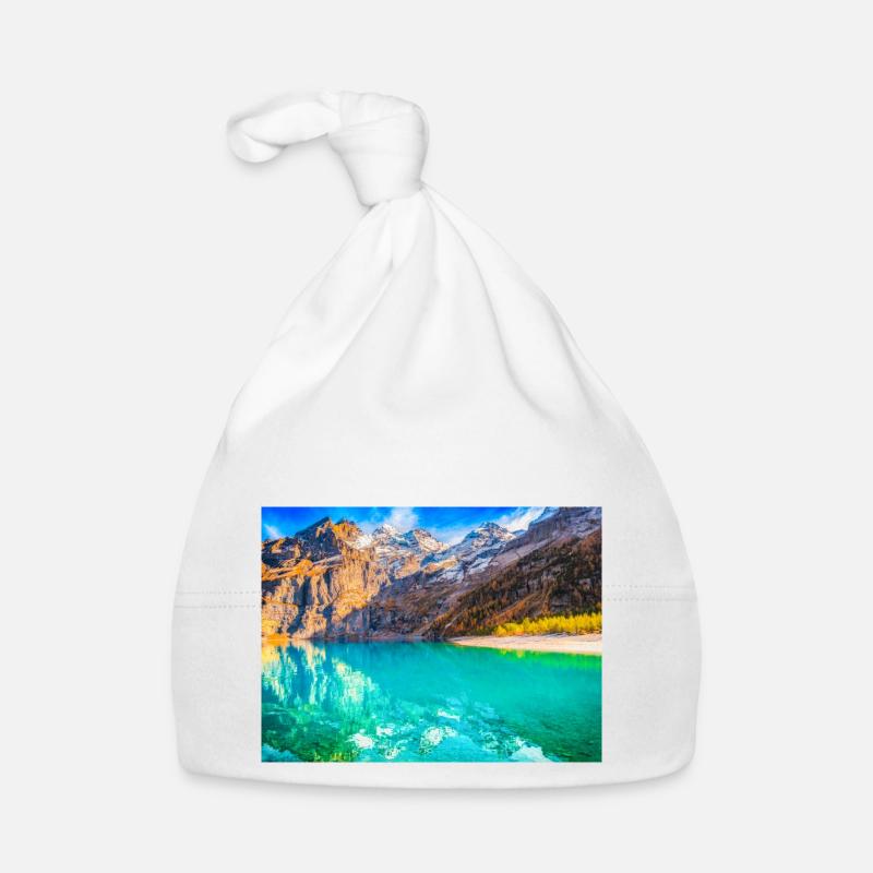 LAC DES ALPES - Bonnet bio Bébé - blanc