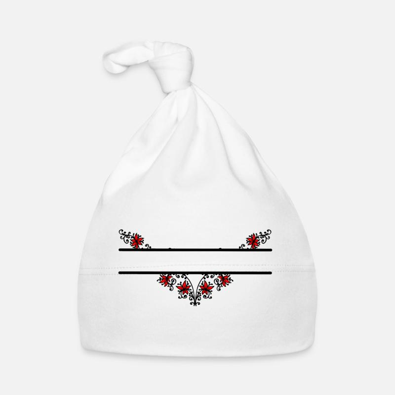 Bannière décorative de fleur Bonnet bio Bébé