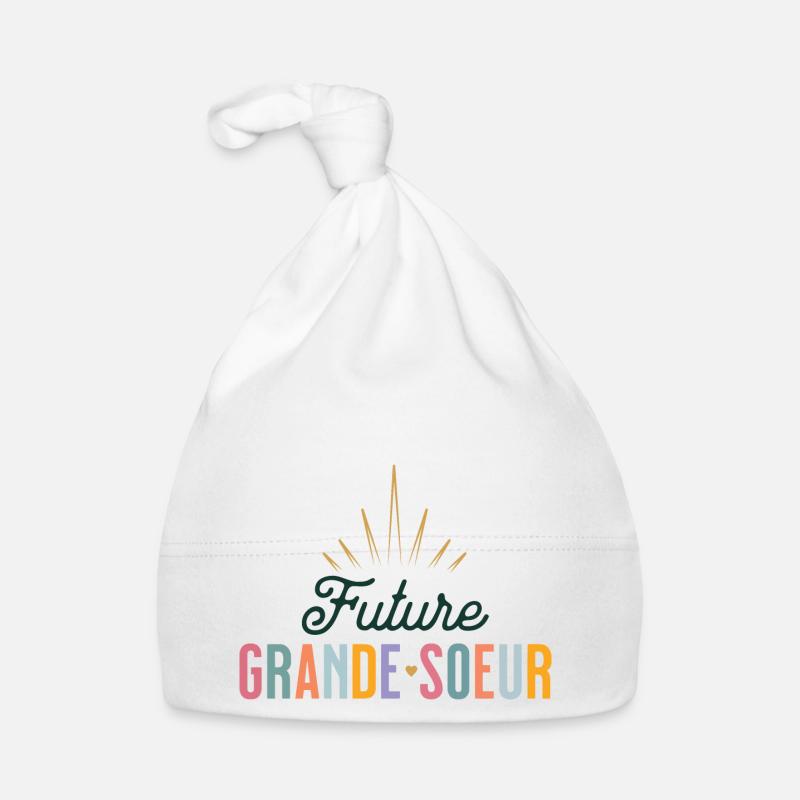 Zukünftige große Schwester 2025 Ich werde eine große Schwester Baby Bio-Mütze