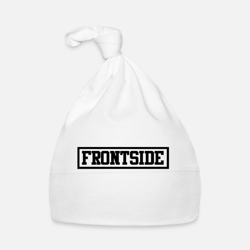 Frontside - Baby Bio-Mütze - Weiß