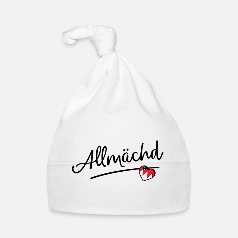 Allmächd - Baby Bio-Mütze - Weiß