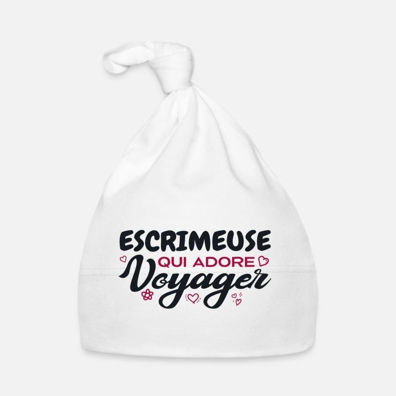 Escrimeuse globe-trotteuse passionnée de voyages Bonnet bio Bébé
