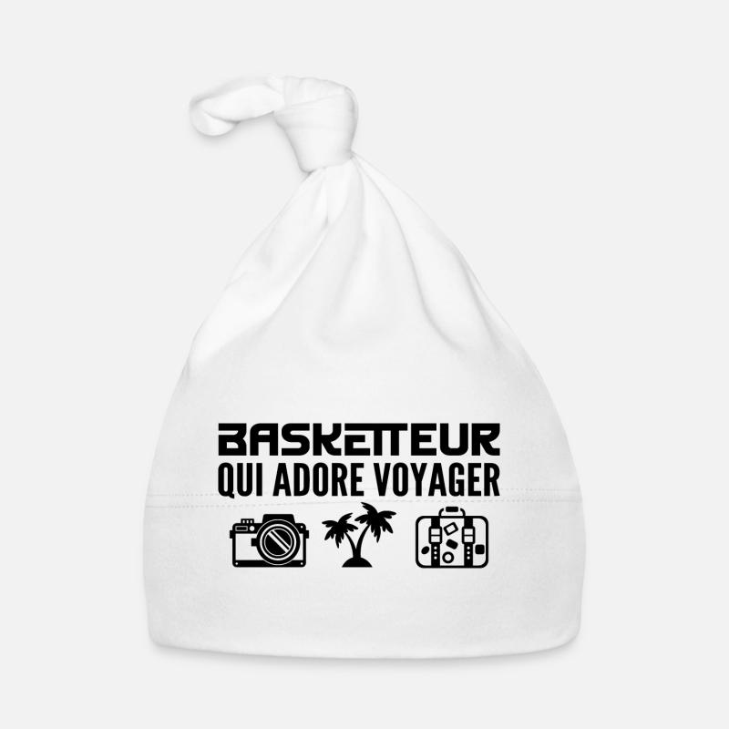 Voyageurs & Basketteurs : Passion & Découverte Bonnet bio Bébé